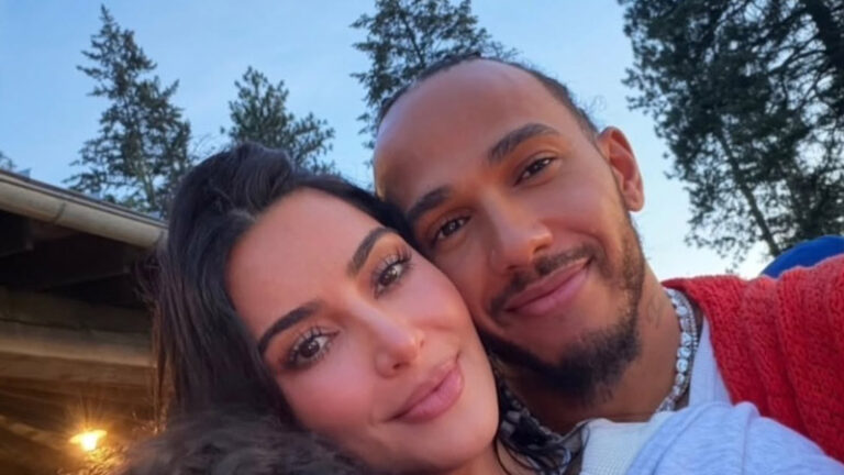 Kim Kardashian and Lewis Hamilton